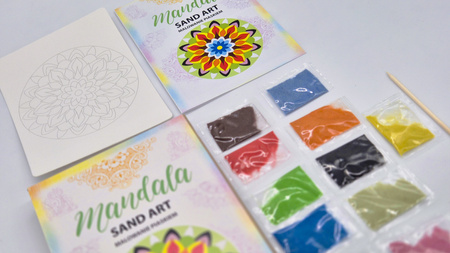 Piaskowe Malowanki - Mandala 3 - Sand Art