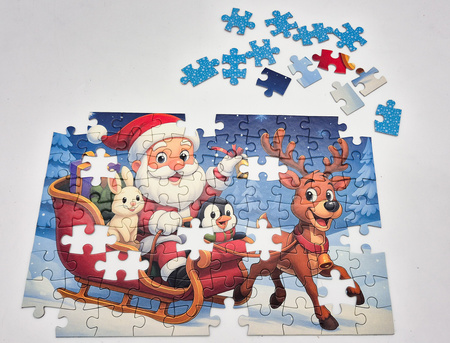 Puzzle klasyczne – Christmas – Jingle Ride with Santa – 90el.