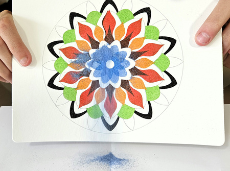 Piaskowe Malowanki - Mandala 3 - Sand Art
