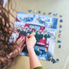 Puzzle drewniane – Christmas – Podróżujące psy – 250el.