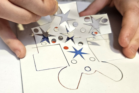 Piaskowe Malowanki - Ozdoby na Choinkę - Ciastek