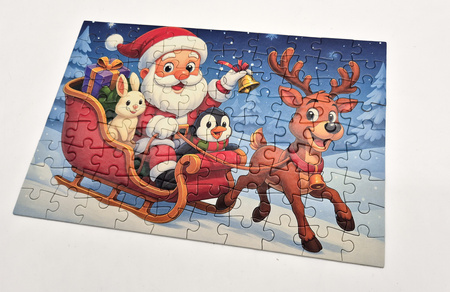 Puzzle klasyczne – Christmas – Jingle Ride with Santa – 90el.