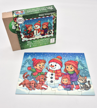 Puzzle klasyczne – Christmas – Happy Snowman – 30el.