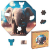 Puzzle drewniane – Hi, I’m little – Słonik Ellie - 46 el.