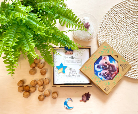 Puzzle drewniane – Hi, I’m little – Kylo Koala - 46 el.