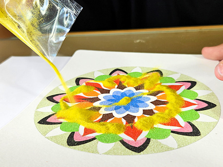Piaskowe Malowanki - Mandala 3 - Sand Art