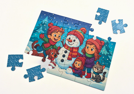Puzzle klasyczne – Christmas – Happy Snowman – 30el.