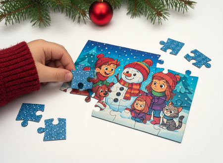 Puzzle klasyczne – Christmas – Happy Snowman – 30el.