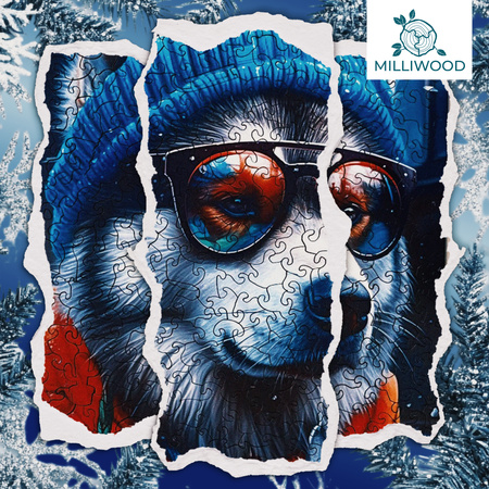 Puzzle drewniane – Cold is cool – Malamute Alek – 316 el.