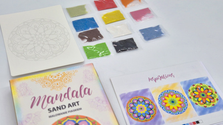 Piaskowe Malowanki - Mandala 1 - Sand Art