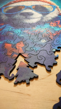 Puzzle drewniane – Cold is cool – Panda Cezary – 316 el.