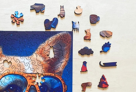 Puzzle drewniane – Cold is cool – Pies Colin – 316 el.