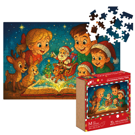 Puzzle drewniane – Christmas – Świąteczna Baśń – 150el.
