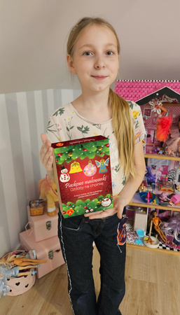 Piaskowe Malowanki - Ozdoby na Choinkę - Bałwanek