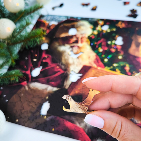 Puzzle drewniane – Christmas – Święty Mikołaj – 500el.
