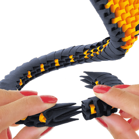 ORIGAMI 3D - KOBRA CZARNA
