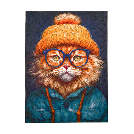 Puzzle drewniane – Cold is cool – Kot Giovanny – 316 el.