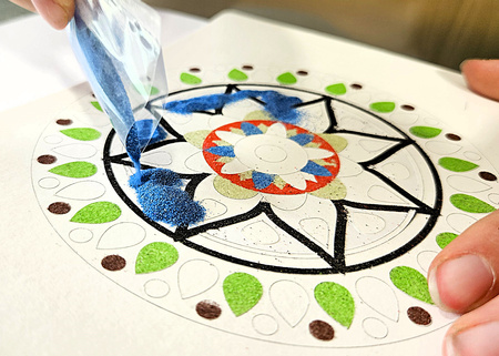 Piaskowe Malowanki - Mandala 2 - Sand Art