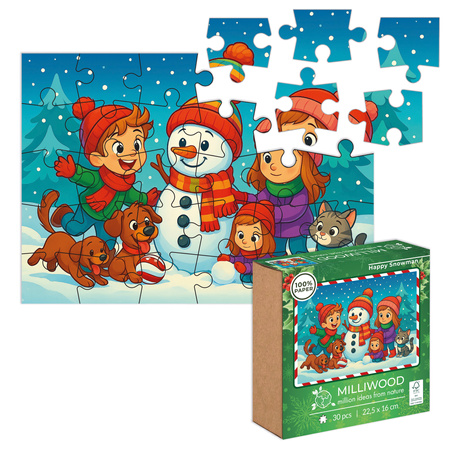 Puzzle klasyczne – Christmas – Happy Snowman – 30el.