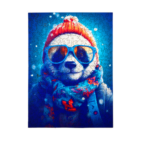 Puzzle drewniane – Cold is cool – Panda Cezary – 316 el.