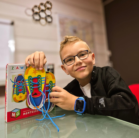 Gra edukacyjna - Multigra - Montessori - Zawiąż buty
