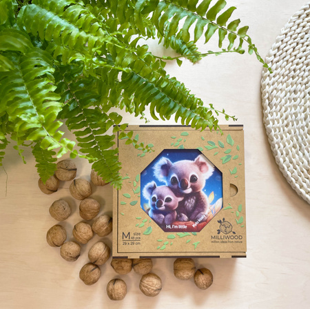 Puzzle drewniane – Hi, I’m little – Kylo Koala - 46 el.
