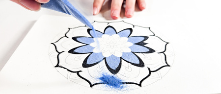 Piaskowe Malowanki - Mandala 1 - Sand Art