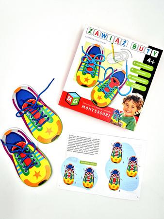 Gra edukacyjna - Multigra - Montessori - Zawiąż buty