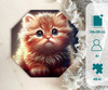 Puzzle drewniane – Hi, I’m little – Kotek Cali- 46 el.