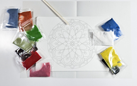 Piaskowe Malowanki - Mandala 1 - Sand Art