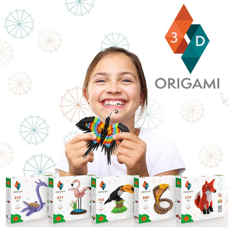 ORIGAMI 3D - NIETOPERZ BRĄZOWY