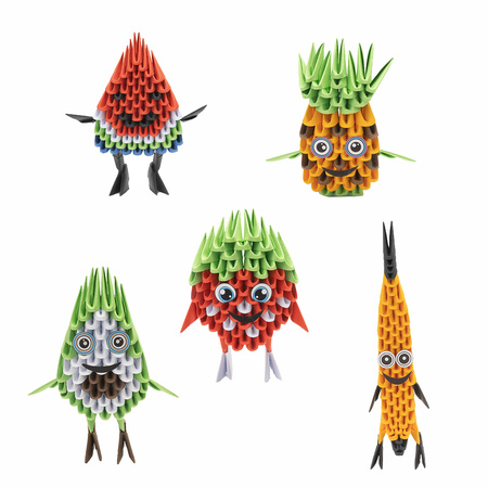 ORIGAMI 3D - ZESTAW 5 OWOCÓW