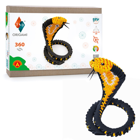 ORIGAMI 3D - KOBRA CZARNA
