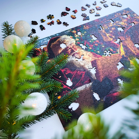 Puzzle drewniane – Christmas – Święty Mikołaj – 500el.