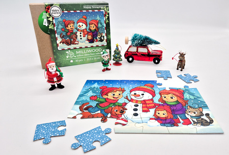 Puzzle klasyczne – Christmas – Happy Snowman – 30el.