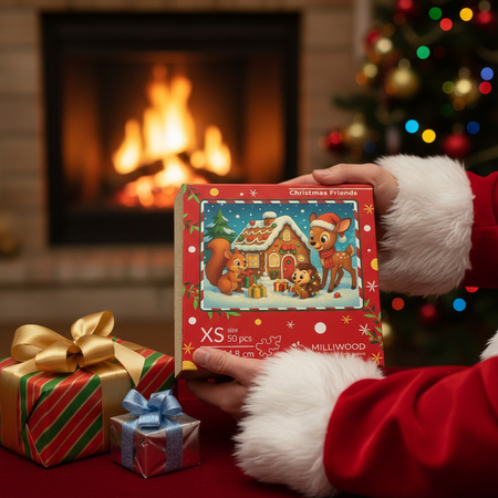 Puzzle drewniane – Christmas – Świąteczni przyjaciele – 50el.