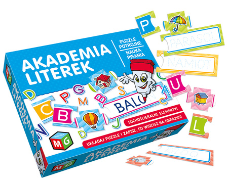 Gra układanka puzzle - Multigra - Akademia Literek