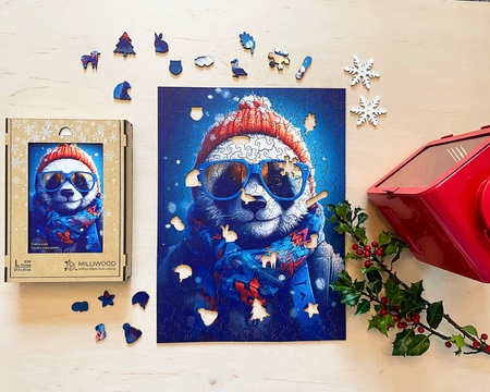 Puzzle drewniane – Cold is cool – Panda Cezary – 316 el.