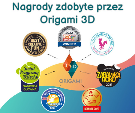 ORIGAMI 3D - KWIATY FIOLETOWE