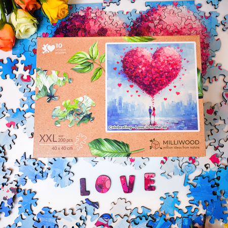 Puzzle Drewniane Milliwood - Celebrating - Love is in the air 200 el. 40x40