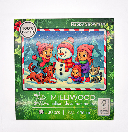Puzzle klasyczne – Christmas – Happy Snowman – 30el.