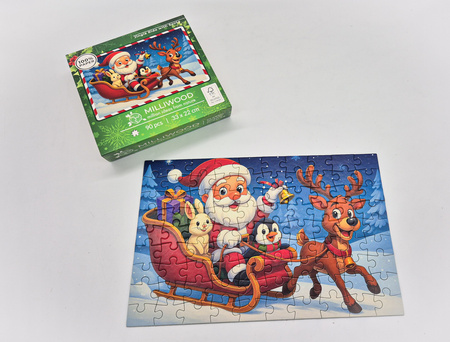 Puzzle klasyczne – Christmas – Jingle Ride with Santa – 90el.