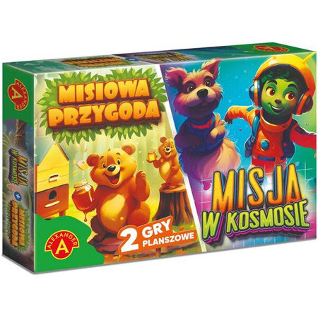 RODZINNA GRA PLANSZOWA - MISIOWA PRZYGODA +  MISJA W KOSMOSIE