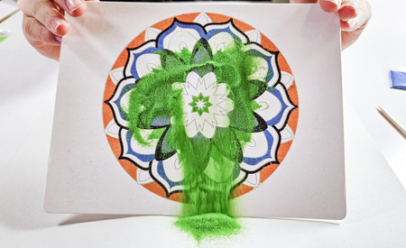 Piaskowe Malowanki - Mandala 1 - Sand Art