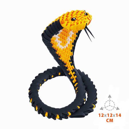 ORIGAMI 3D - KOBRA CZARNA