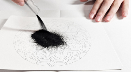 Piaskowe Malowanki - Mandala 1 - Sand Art