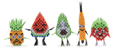 ORIGAMI 3D - ZESTAW 5 OWOCÓW