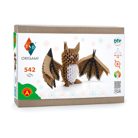 ORIGAMI 3D - NIETOPERZ BRĄZOWY