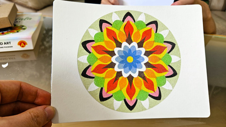 Piaskowe Malowanki - Mandala 3 - Sand Art