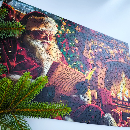 Puzzle drewniane – Christmas – Święty Mikołaj – 500el.